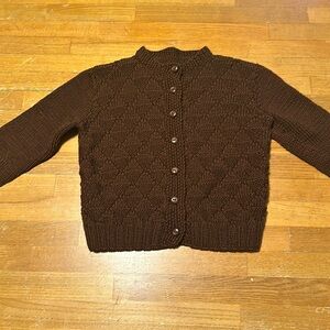 Vintage Hand knit child’s cardigan 4t